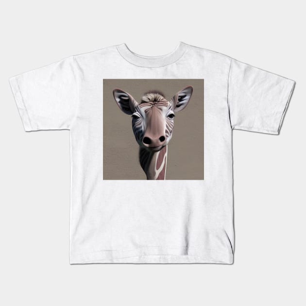 alien giraffe Kids T-Shirt by felipequeiroz